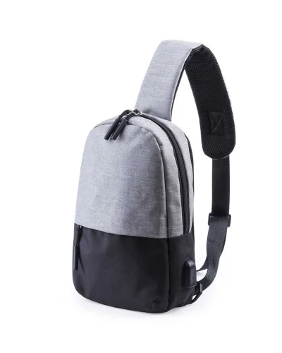 Borsa Tracolla Versox con USB e Tasca Tablet 10" Grigio