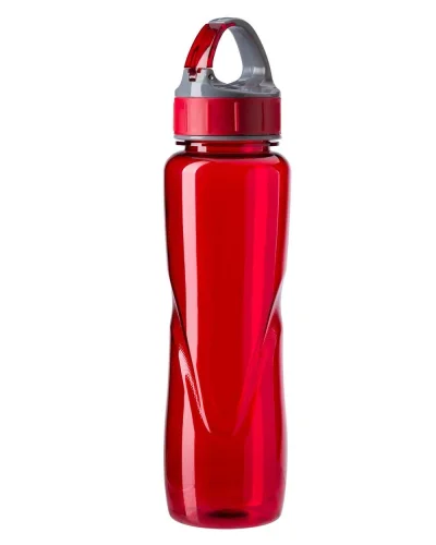 Borraccia 700 ml Tritan BPA Free trasparente con gancio - Leggera
