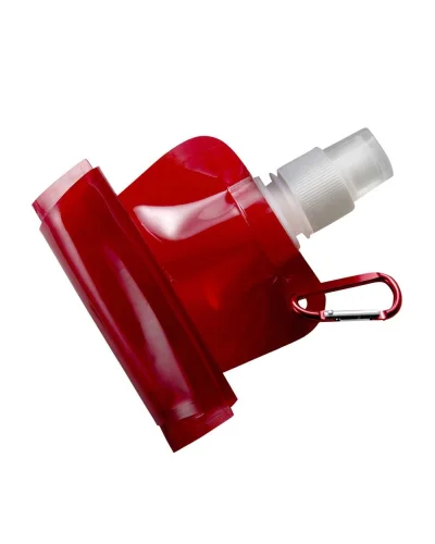 Borraccia pieghevole 420 ml BPA Free con moschettone impermeabile