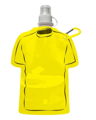 Borraccia pieghevole maglietta 320ml BPA Free Giallo