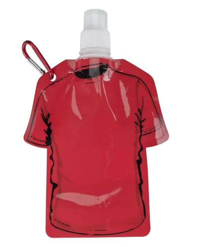 Borraccia pieghevole maglietta 320ml BPA Free Rosso