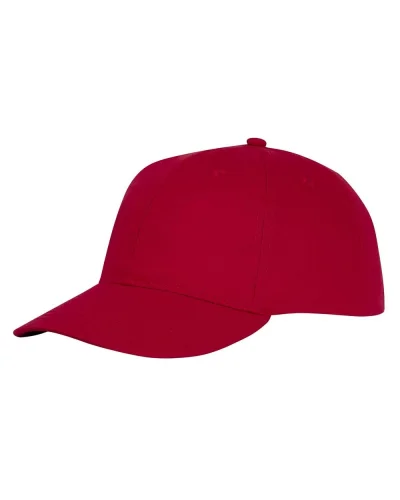 Ares Cappellino 6 Pannelli Cotone, Chiusura Velcro Rosso