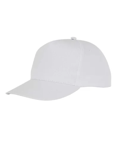 Cappellino Hades 5 Pannelli Cotone con Chiusura Velcro Bianco