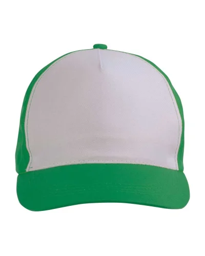 Cappellino poliestere 5 pannelli con velcro, stampa sublimazione