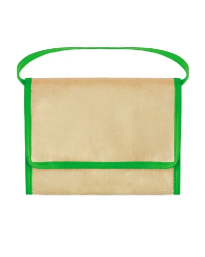Kraft Borsa frigo beige con manici, capiente e termica