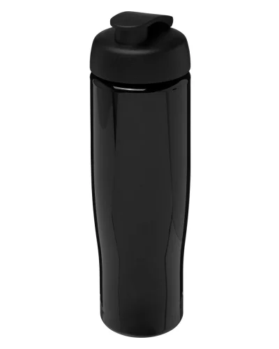 Borraccia sportiva 700 ml PET riciclato, BPA Free Nero