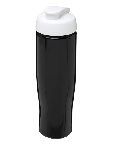 Borraccia sportiva 700 ml PET riciclato, BPA Free Nero / Bianco
