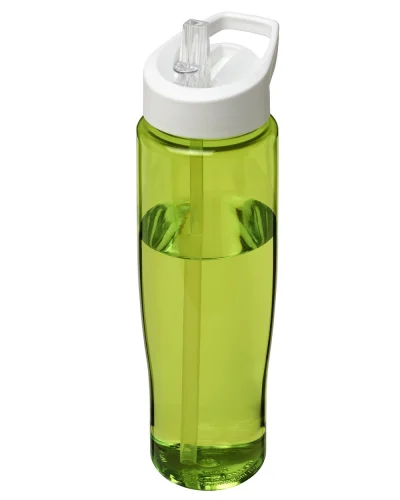 Borraccia sportiva 700 ml R-PET, senza BPA Lime / Solido Bianco