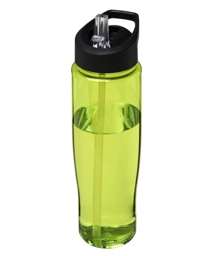 Borraccia sportiva 700 ml R-PET, senza BPA Lime / Nero