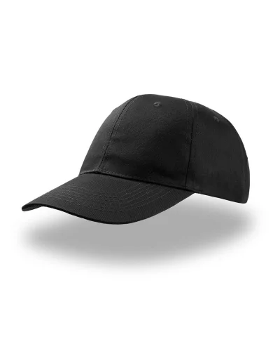 Start Six Cappellino 6 pannelli cotone, velcro, taglia unica, leggero Black