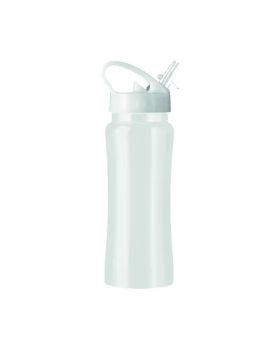 Borraccia in acciaio inossidabile con beccuccio 600 ml Bianco