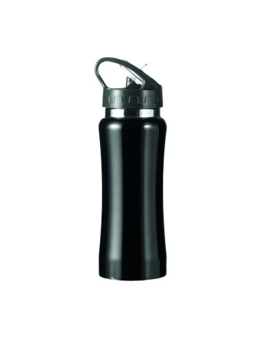 Borraccia in acciaio inossidabile con beccuccio 600 ml Nero