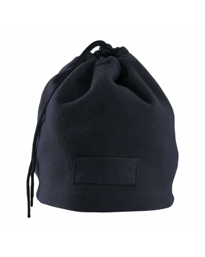 Fascia collo pile trasforma cappello con etichetta - Taglia unica Blu scuro