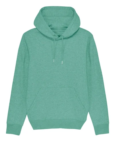 Felpa Unisex Cruiser in Cotone Bio 350g, Medium Fit Stanley/Stella Mid Heather Green