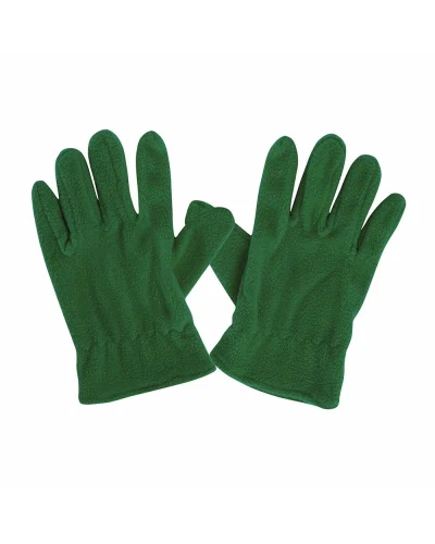 Guanti Polar Uomo in Pile, Taglia Unica, Polsini Elasticizzati Verde
