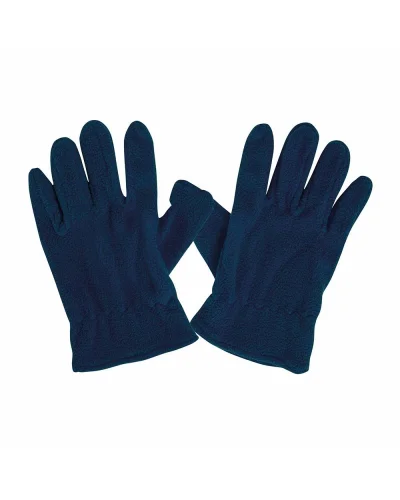 Guanti Polar Uomo in Pile, Taglia Unica, Polsini Elasticizzati Blu scuro