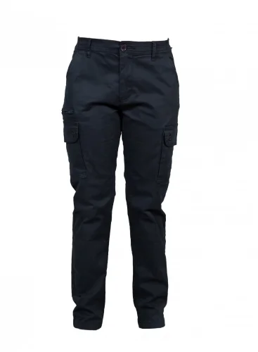 Australia Lady: pantalone multitasche elasticizzato cotone 300g