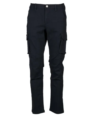 Pantalone multitasche Lituania elasticizzato cotone Black