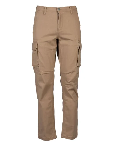 Pantalone multitasche Lituania elasticizzato cotone KHAKI