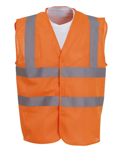 Gilet Alta Visibilità Fluo Mesh Fluo Orange