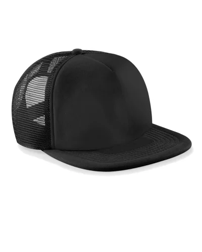 Cappellino Snapback Vintage in Cotone 5 Pannelli Nero