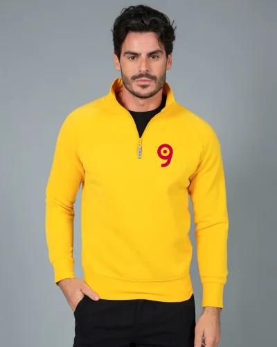 Felpa Kioto Man Fristads: 80% cotone, zip corta, maniche raglan
