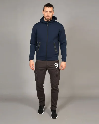 Pantalone multitasche Lituania elasticizzato cotone
