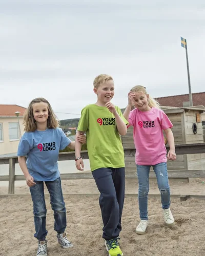 T-shirt Junior Active  in cotone, girocollo vari colori