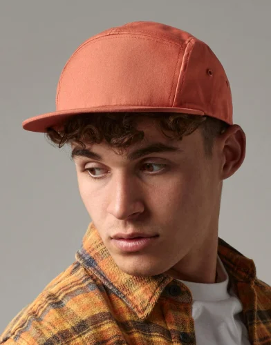 Cappellino Canvas 5 Pannelli in Cotone, Visiera Piatta