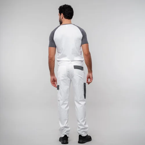 Pantalone multitasche Giotto uomo, poliestere-cotone