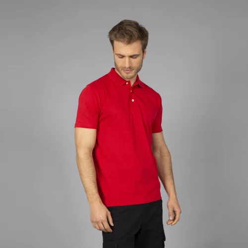 Polo Panama uomo cotone pettinato, manica corta
