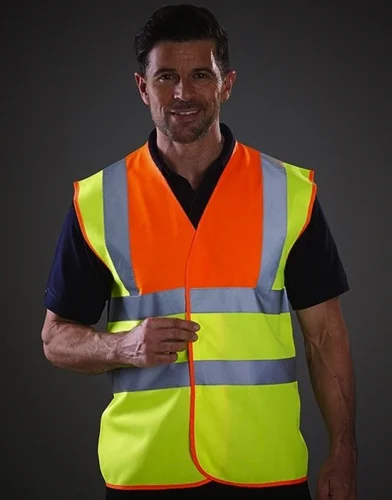 Gilet Alta Visibilità Fluo Valento, Riflettente EN ISO 20471 Hi-Vis-Yellow / Hi-Vis-Orange
