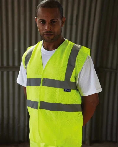 Gilet Alta Visibilità Fluo Mesh