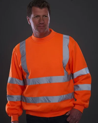 Felpa alta visibilità classe 3 100% poliestere