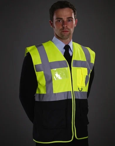 Gilet Alta Visibilità Fluo Portabadge
