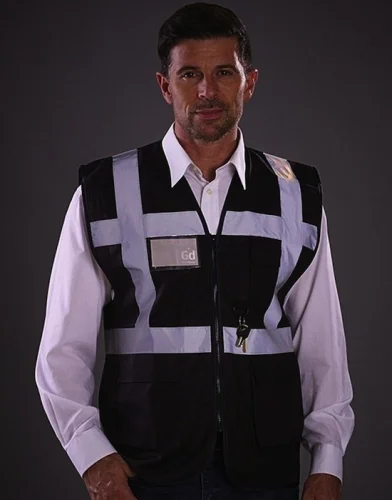 Gilet Alta Visibilità Fluo Portabadge
