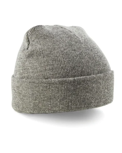 Berretto  con risvolto, 100% poliacrilico, taglia unica Heather Grey