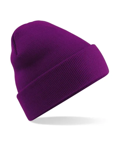 Berretto  con risvolto, 100% poliacrilico, taglia unica Magenta