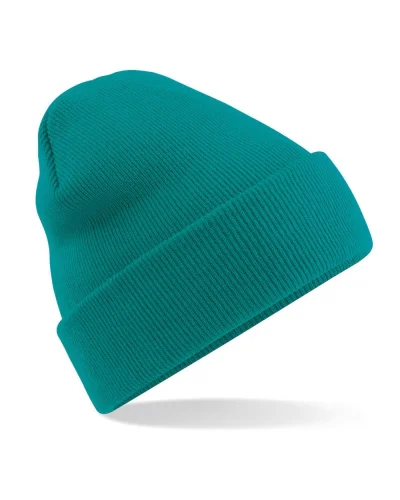 Berretto  con risvolto, 100% poliacrilico, taglia unica Emerald
