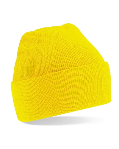 Berretto  con risvolto, 100% poliacrilico, taglia unica Yellow