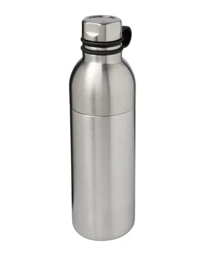 Borraccia termica Avenue 590ml in acciaio inox doppia apertura Argento