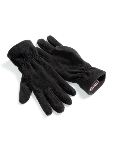 Beechfield Guanti Suprafleece Alpine Unisex Termici Poliestere Black