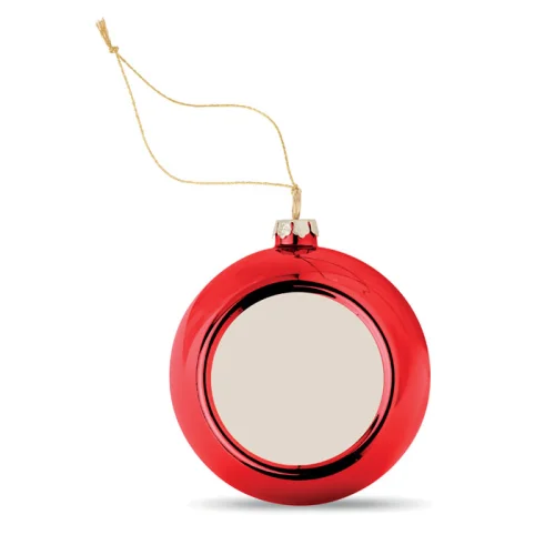 Pallina di Natale Happy Ball personalizzabile Argento