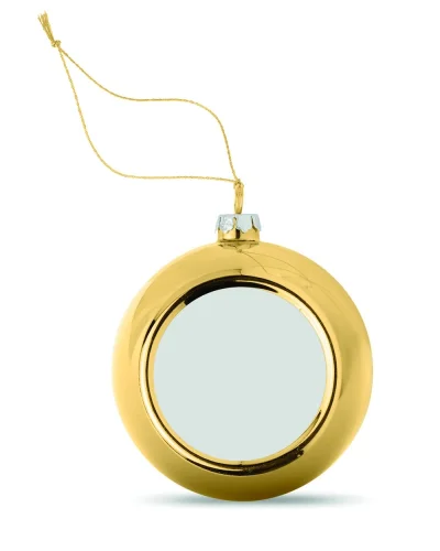 Pallina di Natale Happy Ball personalizzabile Gold