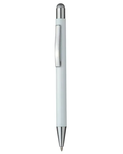 Touch pen a scatto in alluminio Silver
