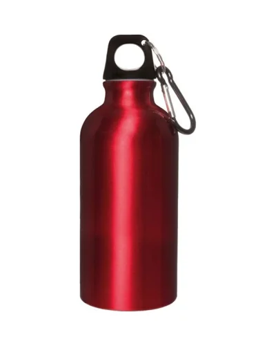 Borraccia Alluminio 400 ml con Moschettone Leggera