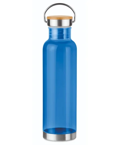 HELSINKI BASIC Bottiglia Tritan 800ml Bambù e Acciaio Antigoccia