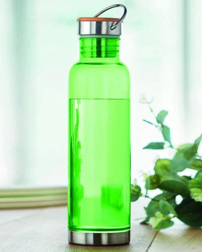 HELSINKI BASIC Bottiglia Tritan 800ml Bambù e Acciaio Antigoccia