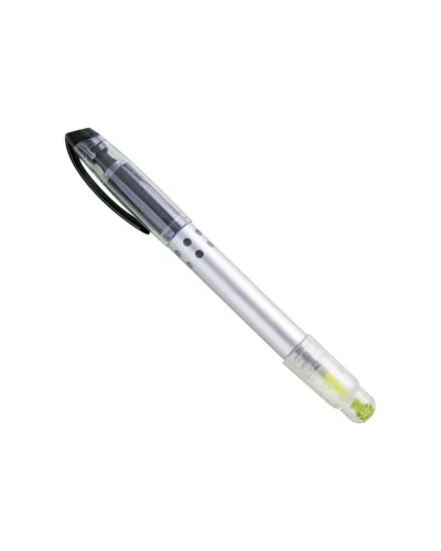 Evidenziatore e Roller Argento 2 in 1 Nero/Giallo - Polipropilene