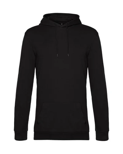 Felpa con cappuccio unisex B&C French Terry 280g Black Pure